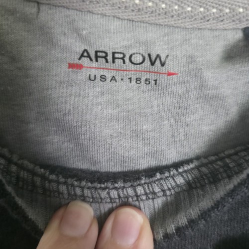 Arrow Classic Soft Touch Saranac Fleece Grey Mens Small Sweatshirt - Picture 7 of 13