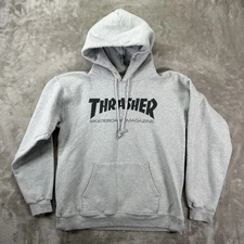 Thrasher Men's Gray Skateboard Magazine Hoodie Pullover Skater Size Small