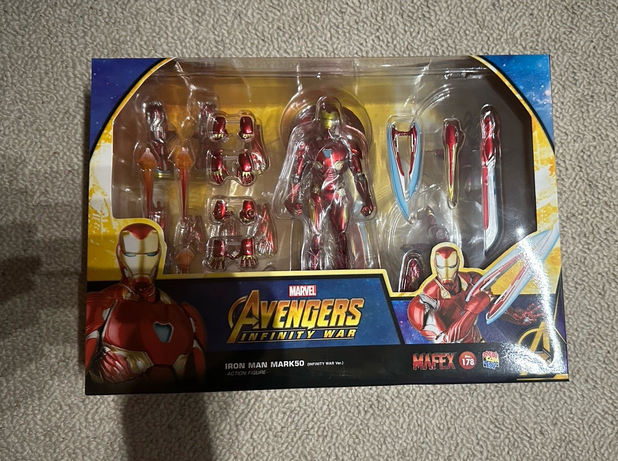 Juguete Medicom MAFEX IRON MAN MARK50 INFINITY WAR Ver. Figura de acción Nº178 NUEVO