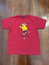 Y2K Vintage 90’s Polo Sport Women’s Red Polo Bear T-Shirt Size Large Made In USA
