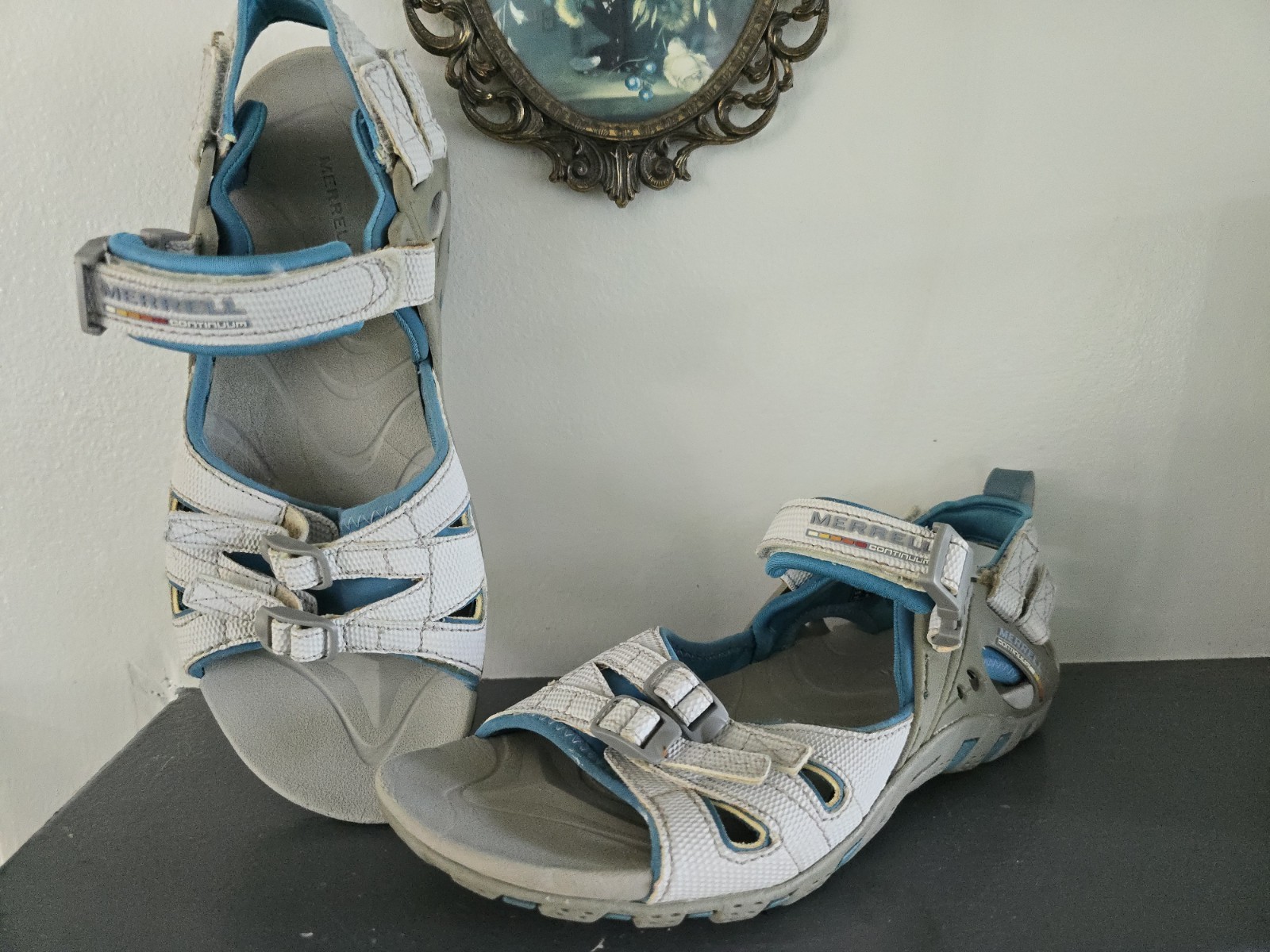 Merrell Waterpro Merced Aqua sandali fibbia outdoor blu donna 10