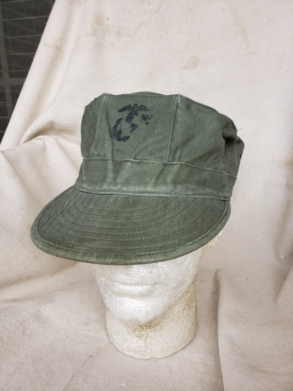 USMC HBT Utility Cover (8 Point Cap)--1950s