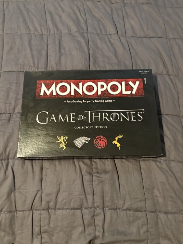 BOARD GAME Monopoly Game of Thrones Collector's Edition Sealed Cards New