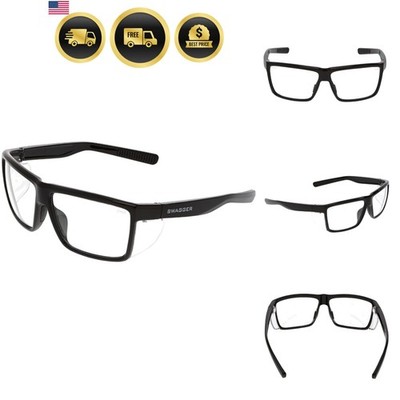 Swagger SR2 Series Safety Glasses with Thermo Plastic Rubber Nose Pads and De...