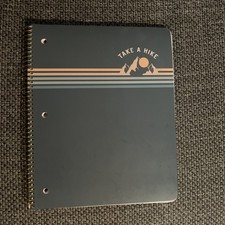 U Style 100 Recycled Spiral Notebook 1 Subject 8793 HIKE College Rule 80 Sheet