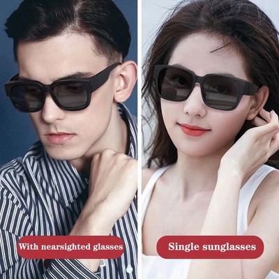 New Rectangle Oval Sunglasses Women Men Metal Frame Clear Lens Glasses Eyewear