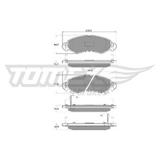Satz Bremsbeläge Bremsklötze vorne für Subaru Justy 3 G3X | 24071213