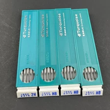 Lot of 4  Berol Turquoise Eagle Drawing Leads 2375 HB 1 Dozen NOS Vintage New