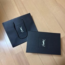 Yves Saint Laurent Black Paper Bag and Box Set