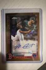 2025 Topps Chrome Update Series - Autographs Garrett Crochet #AC-GC Gold Refr...