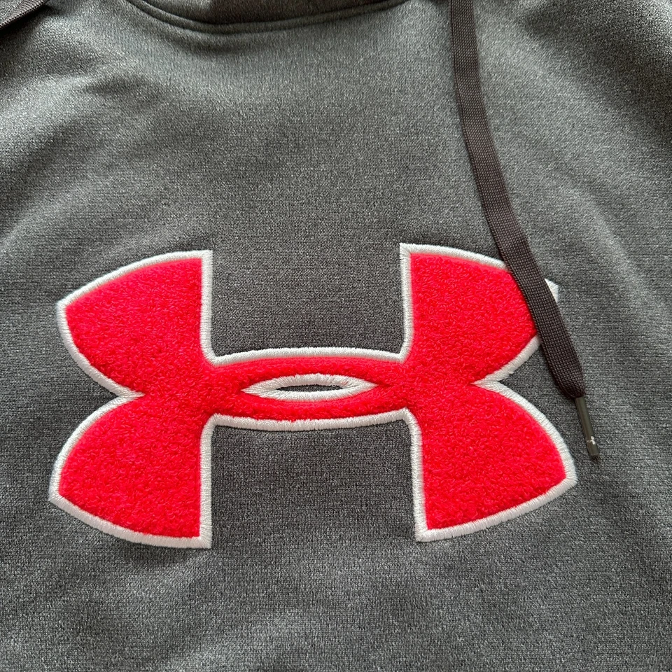 Sudadera con capucha Under Armour ColdGear Storm para mujer XL gris rosa nueva con etiqueta defectuosa Foto 2 de 4