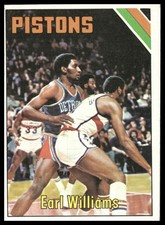 Earl Williams RC 1975-76 Topps #109 Detroit Pistons