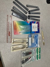 Large Craft Sewing Supply Lot Mixed Notions Tools New And Used 18 Pc