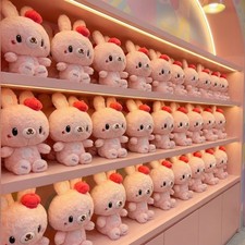 Large Pink Bunny Plush 12  Kawaii Stuffed Animal Wholesale Lot of 30 Gift Shop