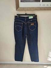 Gitano 80s 90s High Rise Dark Wash Tapered Mom Jeans Women Sz 14 / 30 Deadstock