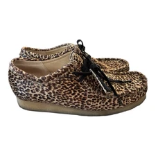 Clarks Originals Mens 11.5 Wallabee Boat Shoes Leopard Print 26179166 Crepe Soul