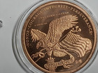 Large 5 OZ. Donald J TRUMP Copper Round Coin in capsule w/ stand easel — photo 6