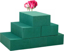 Pack of 6 Floral Foam Blocks Each 5.5"L X 3.1"W X 1.6"H Green Wet Dry Flower