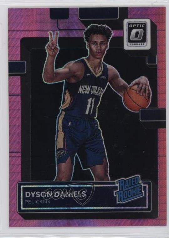 2022 Panini Donruss Optic Rated Rookie Hyper Pink Prizm Dyson Daniels #250 10no
