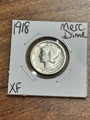 1918 P Mercury Dime Nice XF Extra Fine Better Date Coin (Raw14231)