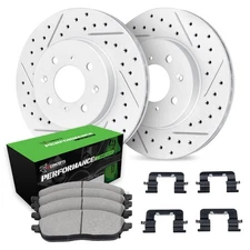 For Mitsubishi Galant 89-97 Brake Kit Drilled & Slotted Front Brake Kit w