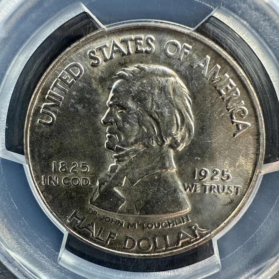 1925 Fort Vancouver Centennial Half Dollar 50c Commemorative - PCGS MS 64 - Image 4 of 4