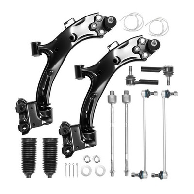 For 2002-2006 Honda CR-V Front Lower Control Arm And Ball Joint Tie Rod End 2WD