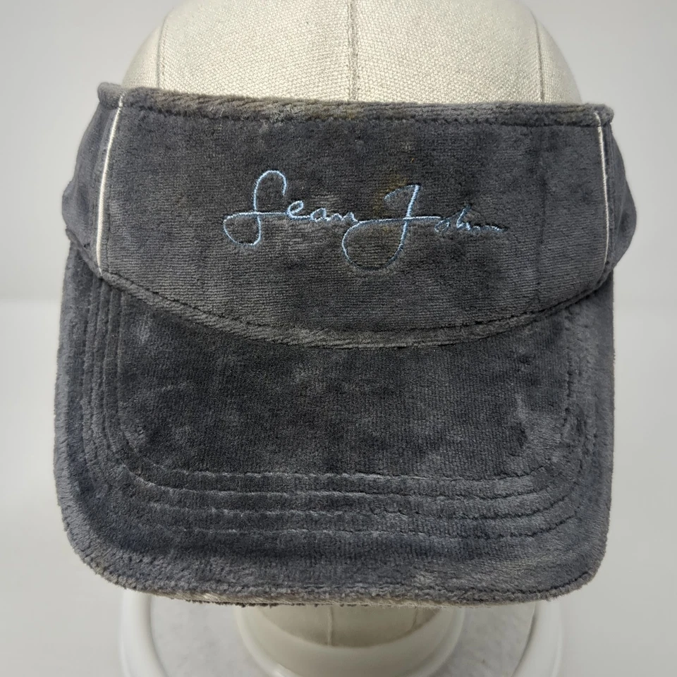 Sean John 背带遮阳帽灰色均码可调节刺绣 — 第 2/4 张图片