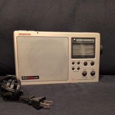 C. Crane CCRadio Plus DX AM/FM TV WX Clock Radio Alarm Weather Alert Silver