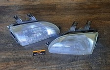 92-95 Oem Honda Civic Eg Headlight Lense Lamp Set Pair Lr Stanley 92-95 Oem Honda Civic Eg Headlight Lense Lamp Set Pair Lr Stanley