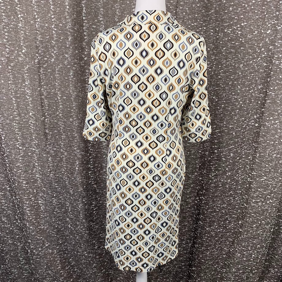 J. McLaughlin Retro Mod Print Collared Shift Dres… - image 6