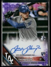 2016 Topps Chrome #RA-TTH Trayce Thompson Rookie Purple Refractor AUTO #/250