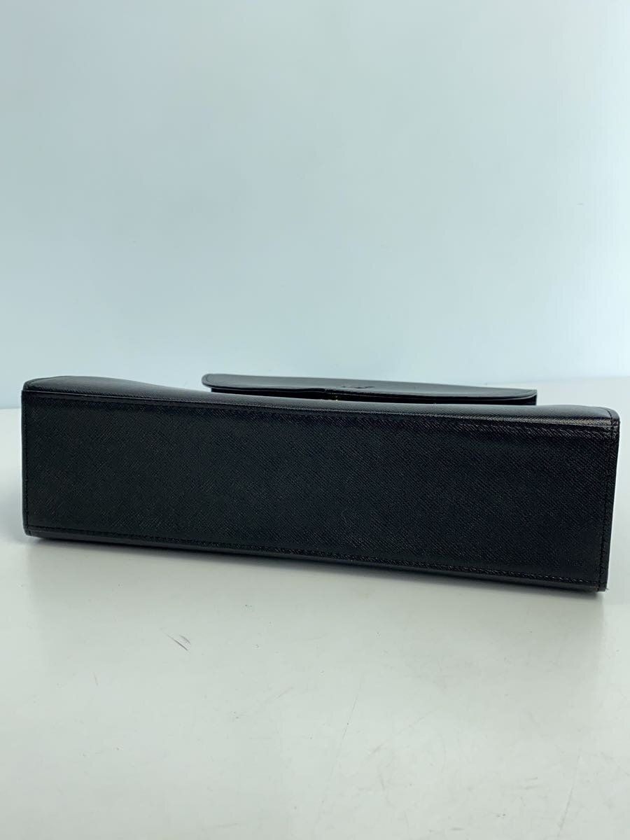 Borsa a mano YVES SAINT LAURENT trapezoidale nera tinta unita usata