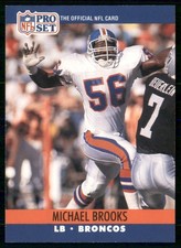 1990 Pro Set - Michael Brooks #485 (RC)