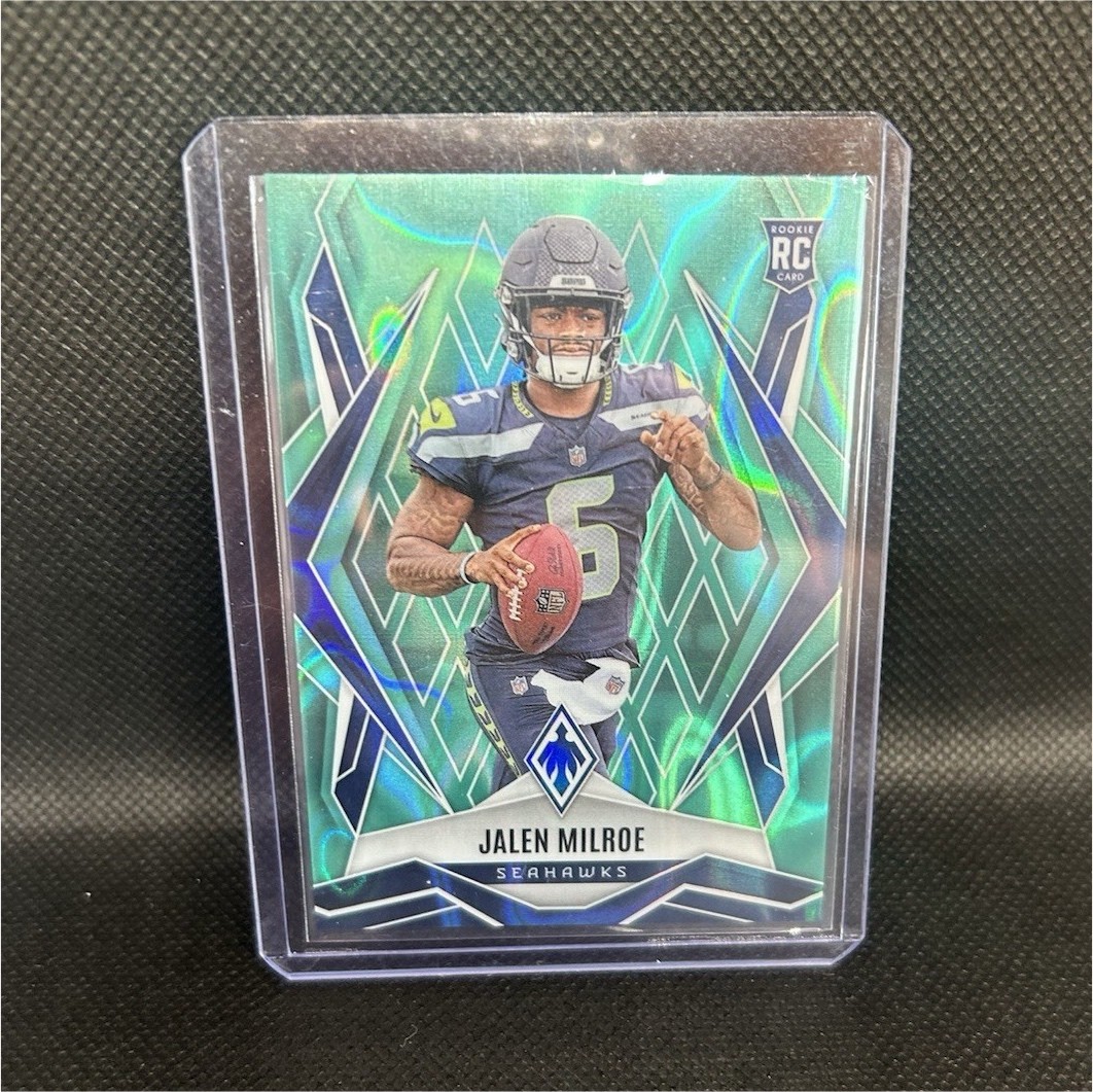 Panini 2025 Phoenix Rookie Teal Lava Jalen Milroe #151 Seahawks Serial /175
