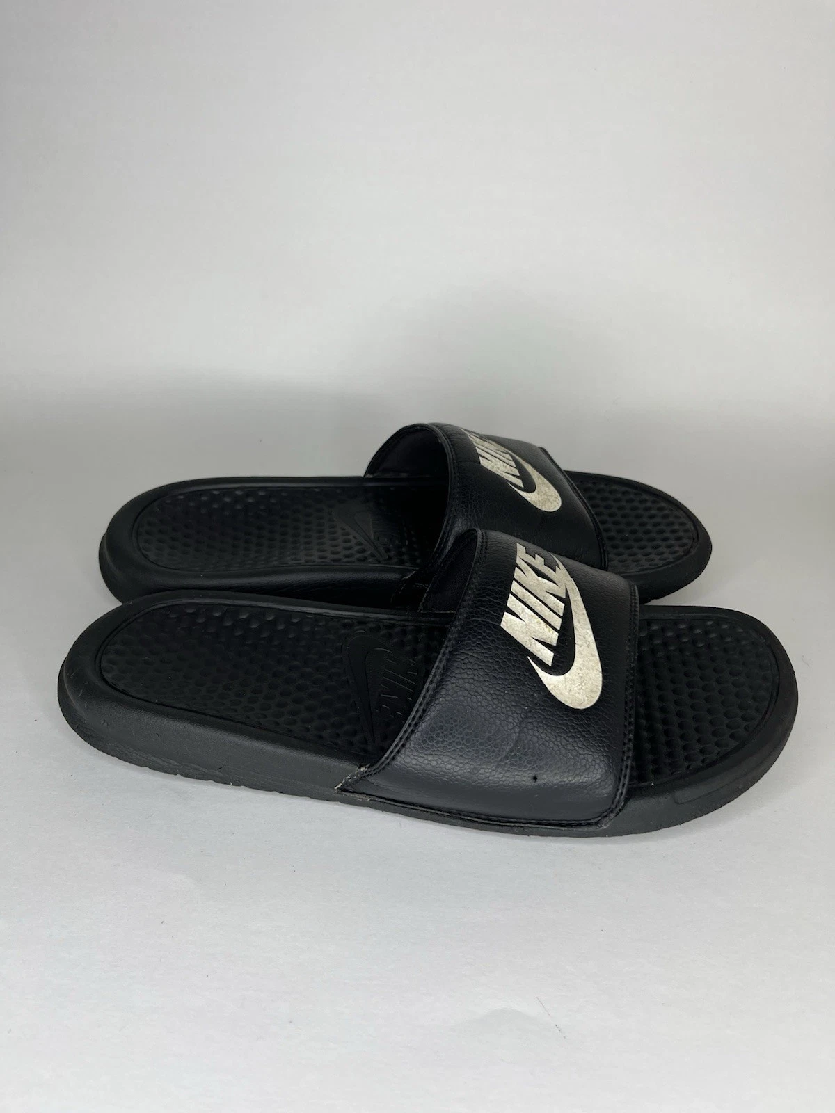 Sandali Nike Benassi JDI Slides taglia 41 US 8 neri casual slip on 343880 090