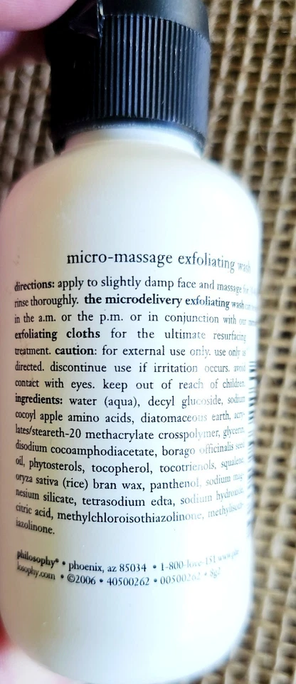 Micro massagem esfoliante Philosophy Micro Delivery lavagem fl oz 2 - Imagem 2 de 2