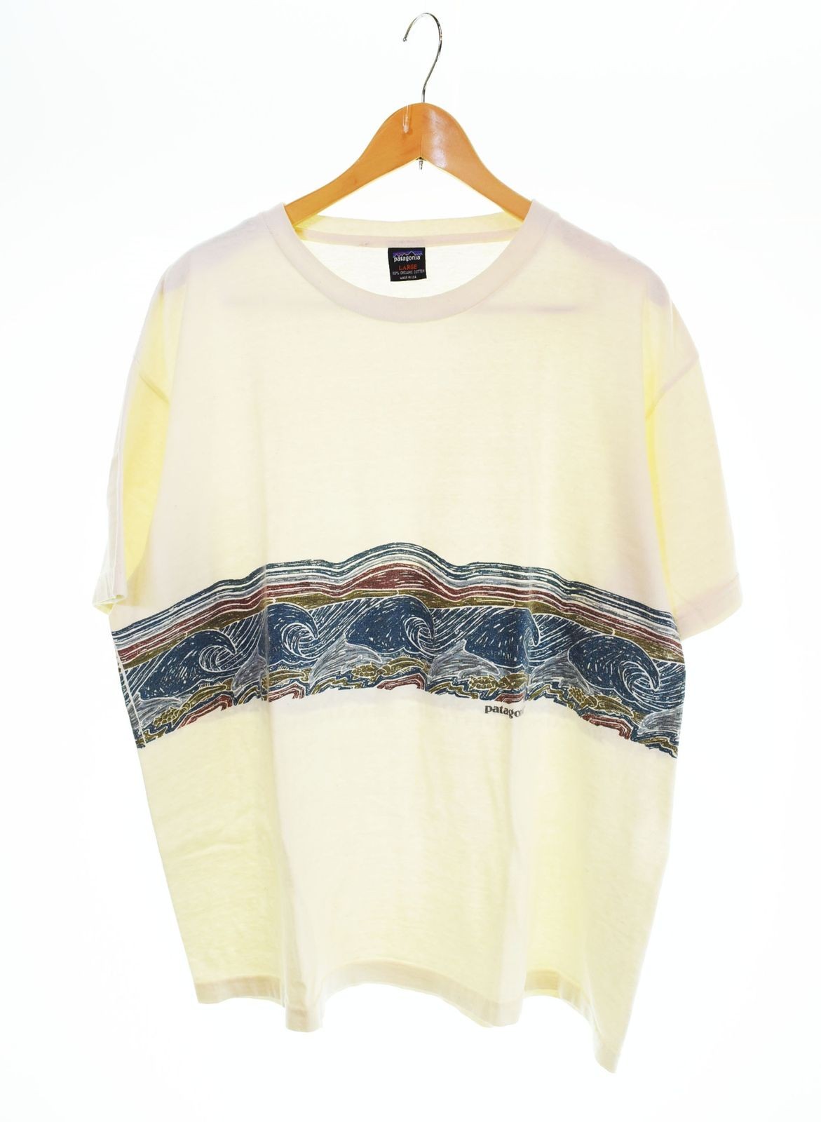 Patagonia 90s USA Made Black Tag Ecosystem Print Tee Men's L Used From Japan