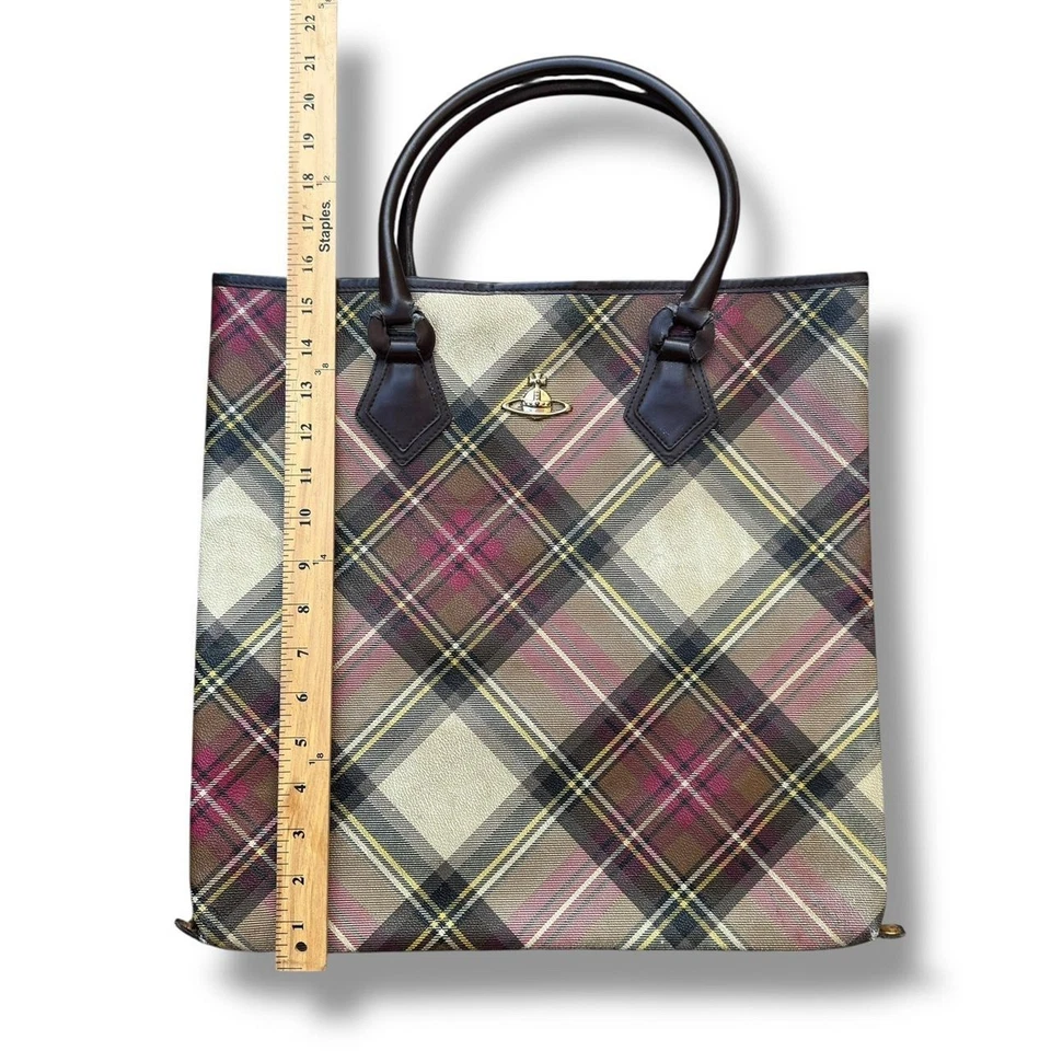 Vivienne Westwood Plaid Tote Bag  - Image 4 of 4