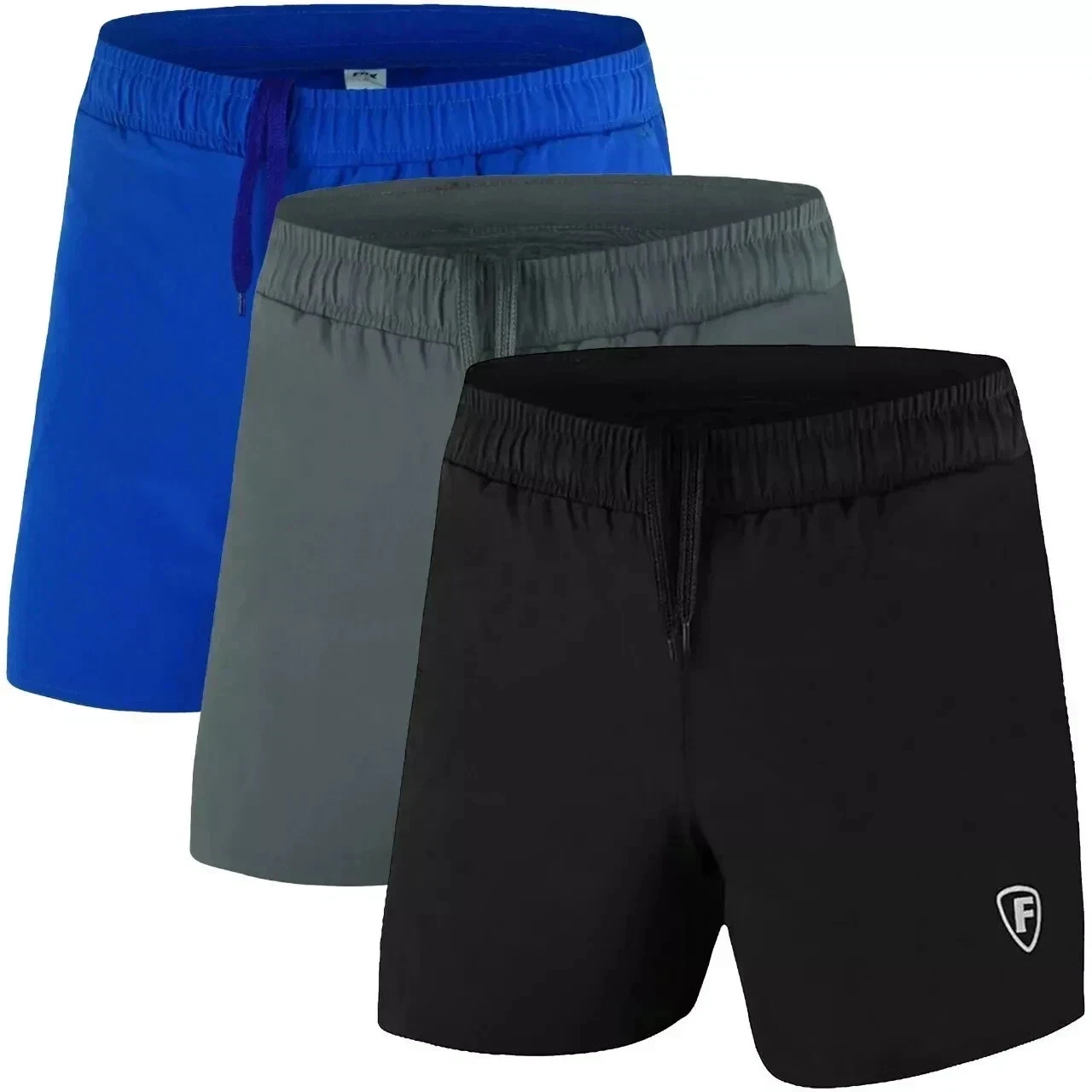 3 pack Mens Football Shorts Jogging Running Gym Sports Breathable Fitness uk