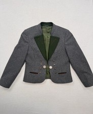 Gerlach Trachten Janker Damen Gr. 40 Grau Grün Kettenknöpfe Top Zustand