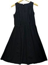 Old Navy Womens Classic Casual Midi Dress Sleeveless Size M Black Vacation