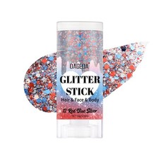 Red White and Blue Body Glitter Stick Sparkly Face Body Makeup Glitter