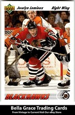 1991-92 Upper Deck Jocelyn Lemieux #438 Chicago Blackhawks NHL Hockey