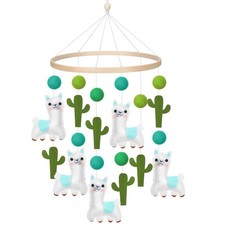 Baby Crib Mobile for Boys Girls Alpaca Baby Mobile for Crib Alpaca Nursery De...