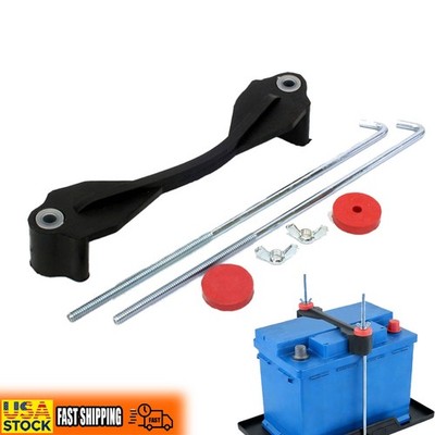 Car Rubber Battery Hold Down Clamp Holder Tie Down Bracket For Car Turck SUV US