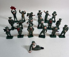 18 Cast Iron Military Figures Hand Painted 3  Apprx 2.2 Ounce Each Lead Soldiers