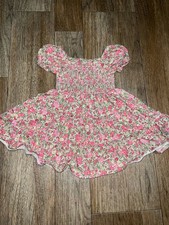 Ralph Lauren Size 12mo Kids Floral Dress Smocked 100 Cotton