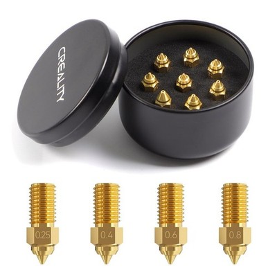 Creality Official Ender 3 V3 SE Nozzles, 8PCS High-Speed Brass Nozzles