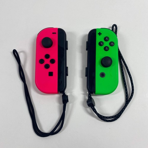 Paire de manettes Nintendo Switch Joy-Cons HAC-015/HAC-016 rose fluo/vert fluo